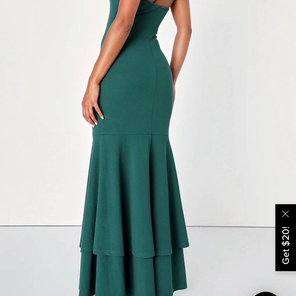 Lulu's Teal Maxi Dress - Picture 4 of 9